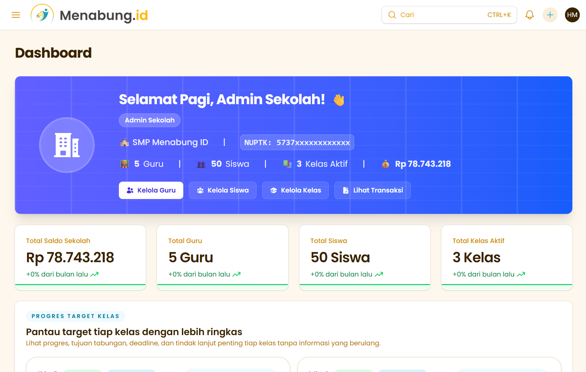 Dashboard Admin Preview